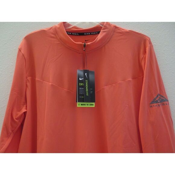 Nike Trail DC5217 858 Women's Sz L Orange Element Midlayer 1/4 Zip L/S Top - Picture 7 of 12